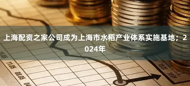 上海配资之家公司成为上海市水稻产业体系实施基地；2024年